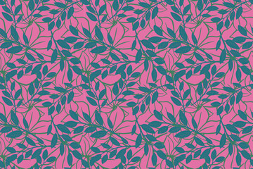 Ilustração Vetorial modelo, inconsútil, floral, papel de parede, vector, flor, ornamento, folha, design, condecoração, ilustração, textura, vintage, arte, natureza, primavera, ornamentado, tecido, ele