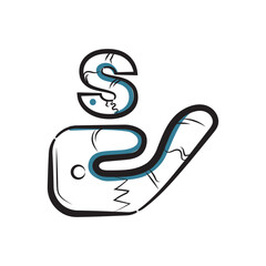 Dollar symbol business icons and boho style hands