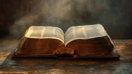 Ancient Wisdom's Light: Where Time-Worn Pages Hold Sacred Stories in Golden Dust Motes, Dancing Through Centuries of Knowledge in a Mystical Dance of Literary Legacy and Timeless Truth