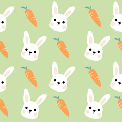 Seamless pattern easter with color easter eggs.