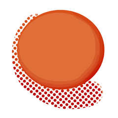 Ilustração vetorial design fundo papel carta circulo bola estilo moderno