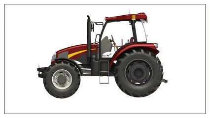 3D Project of a Tractor for Efficient Agricultural Operations.