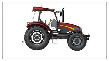 3D Project of a Tractor for Efficient Agricultural Operations.