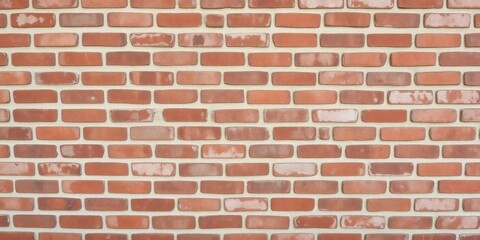 Obraz premium A high resolution image of a weathered red brick wall background, exterior
