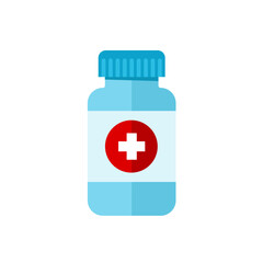 Obraz premium Medical bottle, medicine bottle - vector icon