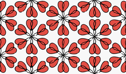 Ilustração Vetorial flor, modelo, inconsútil, floral, vector, papel de parede, ilustração, design, condecoração, arte, ornamento, primavera, folha, natureza, textura, verão, planta, vintage, tecido, t