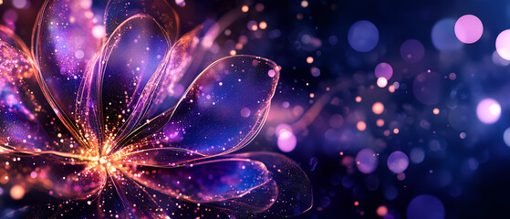 gorgeous, soft femine flower shape on navy blue background; perfect for anniversary, female product, baby shower, maternity, invitation cards