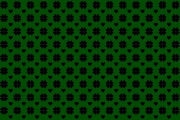 seamless pattern with hearts, seamless pattern with hearts and flowers, seamless pattern, black background, black green background, pattern, leaf, hearts, green and black, green background, wall