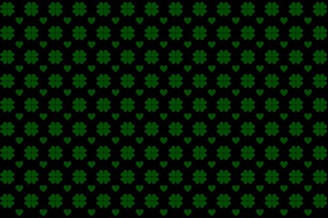 Green and black pattern, seamless pattern with hearts, black fabric, seamless pattern, black background, black & green background, pattern, leaf, hearts, green and black, green background, wall