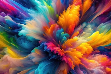 An energetic and vivid abstract background with an alpha channel, designed to elevate creative designs and graphic projects, adding a dynamic flair and artistic touch.