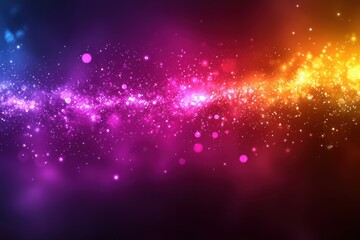Abstract Colorful Background with Glittering Lights and Bokeh