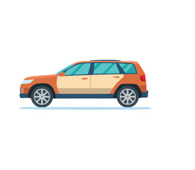 Obraz premium Ilustrasi datar mobil