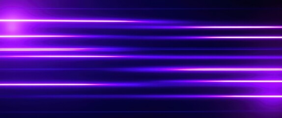 Neon purple laser beams, retro synthwave aesthetics, black background, dynamic diagonal lines, vibrant ultraviolet glow, 80s sci-fi inspired, abstract geometric composition, futuristic lighting effect