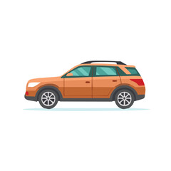 Obraz premium Ilustrasi datar mobil