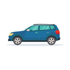 Obraz premium Ilustrasi datar mobil