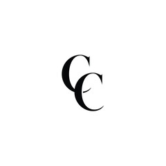 CC monogram logo design letter text name symbol monochrome logotype alphabet character simple logo