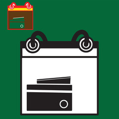 E Commerce icon shopping date and debit card vector illustration