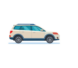 Obraz premium Ilustrasi datar mobil