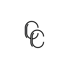 CC monogram logo design letter text name symbol monochrome logotype alphabet character simple logo