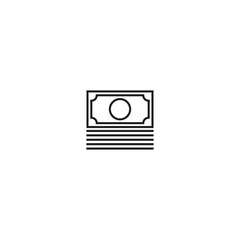 Modern currency and money single icon, vector illustration.