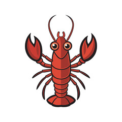 Lobstar fish silhouette vector art illustration file