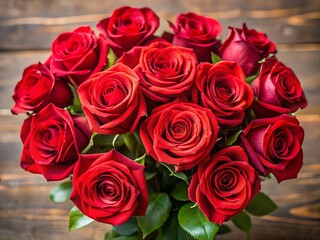 Bouquet of red roses for Valentine's day full hd 4k and 8k photo download