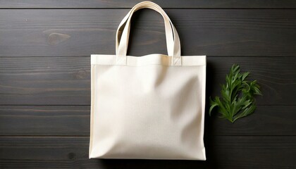 Mockup, White Tote bag, Ai Generated Image