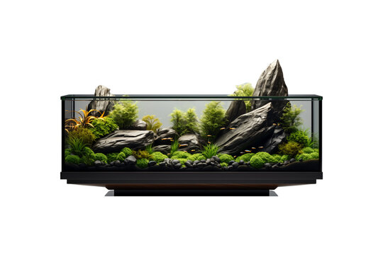 Aquarium Stands on transparent background.