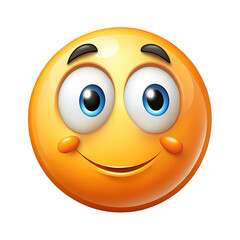 Fototapeta premium smiley face with a thinking generative Ai