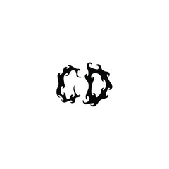 CD monogram logo design letter text name symbol monochrome logotype alphabet character simple logo