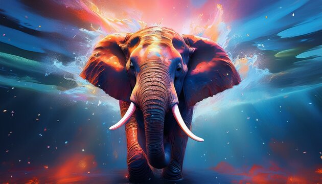 Elephant in water