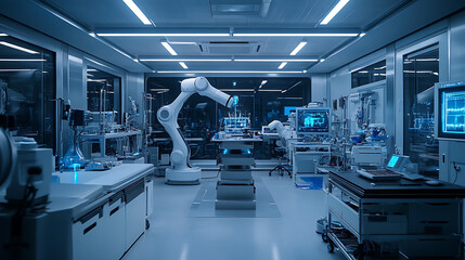 Obraz premium future biotechnology lab