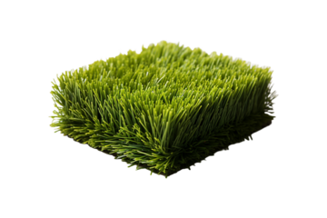 Artificial Grass Mat on transparent background.