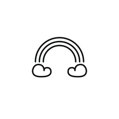 Weather icon, Meteorology icon, Outline icons set isolated on white background flat vector illustration