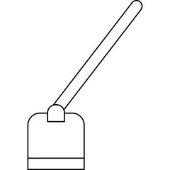 Hoe single vector icon