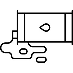 Chemical leak single vector icon