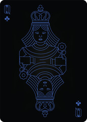 playing cards with modern elegant design