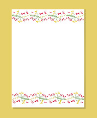 Elegant floral template. For wedding invitations, birthdays, flyers, posters, banners, brochures, advertising, events, and page covers.