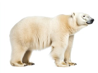 Polar bear, white isolate background