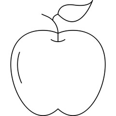 Apple vegetable single vector icon
