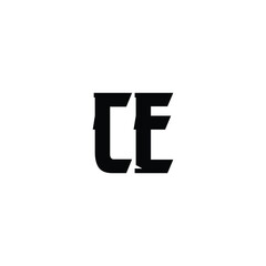 CE monogram logo design letter text name symbol monochrome logotype alphabet character simple logo