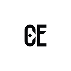 CE monogram logo design letter text name symbol monochrome logotype alphabet character simple logo