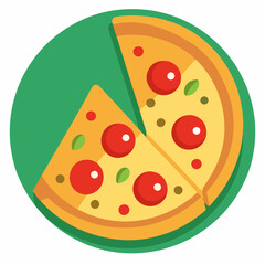 pizza with salami and cheese