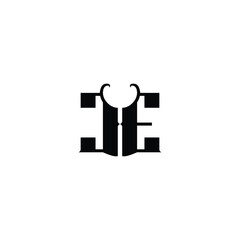 CE monogram logo design letter text name symbol monochrome logotype alphabet character simple logo
