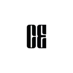 CE monogram logo design letter text name symbol monochrome logotype alphabet character simple logo