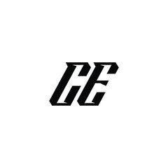 CE monogram logo design letter text name symbol monochrome logotype alphabet character simple logo