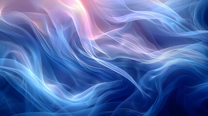 Obraz premium Abstract Background with Blue and Purple Flowing Lines