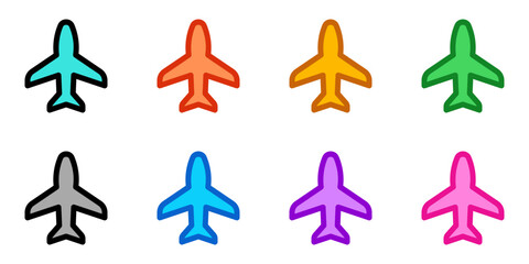 Editable vector airplane mode on icon. Part of a big icon set family. Perfect for web and app interfaces, presentations, infographics, etc