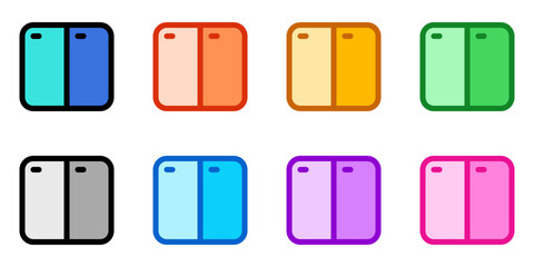 Editable vector horizontal split screens icon. Part of a big icon set family. Perfect for web and app interfaces, presentations, infographics, etc