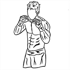 mixed martial art logo icon